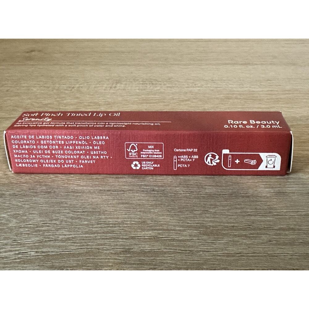 Rare Beauty Soft Pinch Tinted Lip Oil Serenity Hydrating Lip Gloss - Picture 4 of 7